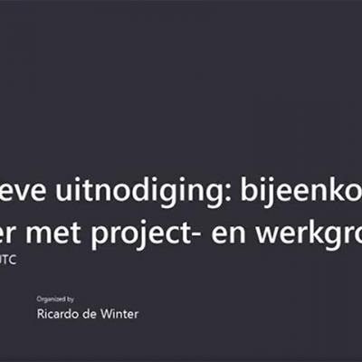 beeld uit video bijeenkomst kadaster met project- en werkgroep