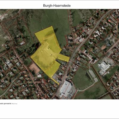 luchtfoto locatie voormalig gemeentewerkplaats