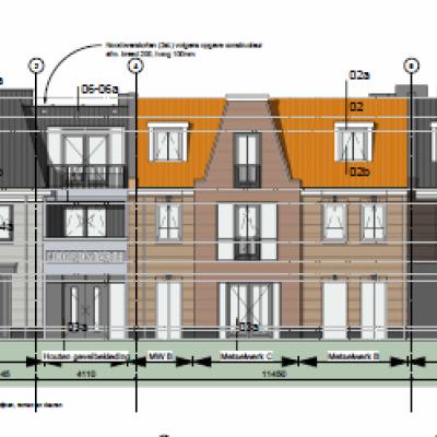Tekening voorgevel Noordstraat