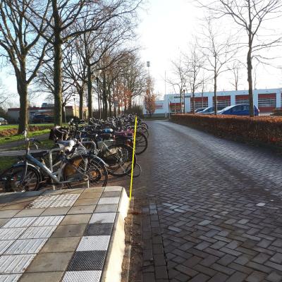 Fietsen deels op de busbaan