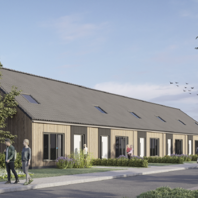 artist-impression van de nieuwbouw woningen