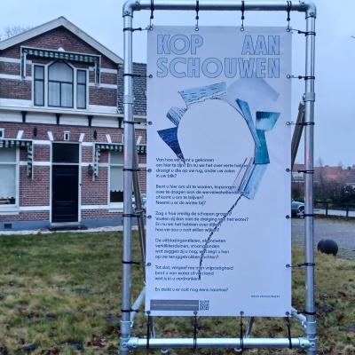 Frame met poëtische tekst