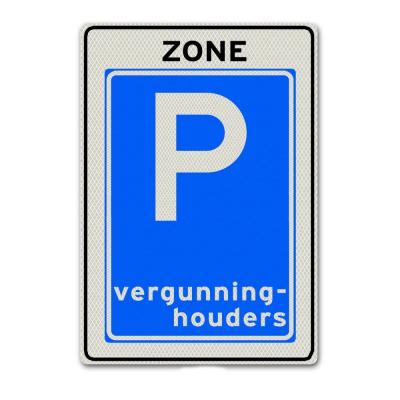 verkeersbord vergunninghouders parkeren