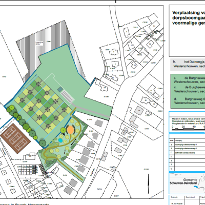 Schetsontwerp voormalige gemeentewerkplaats